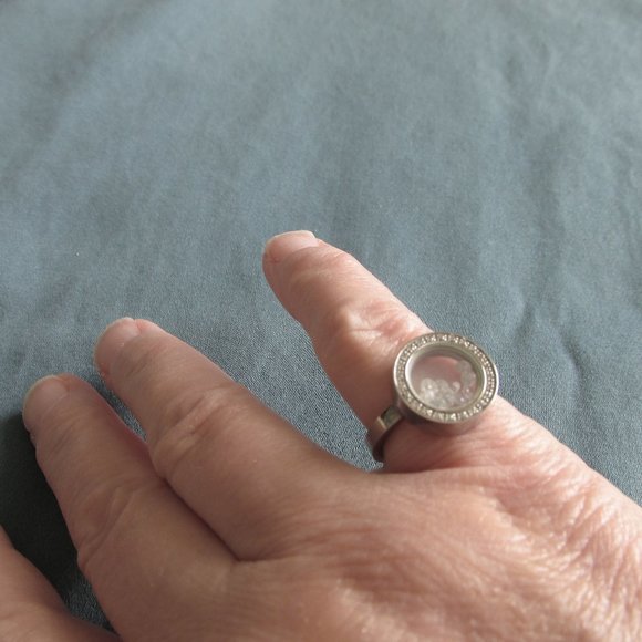 Tocara Joyce Stainless Steel DiAmi-Diamond Ring - Picture 1 of 6